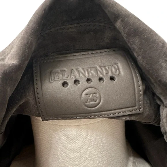 BLANK NYC Leather Suede Moto Jacket French Gray Dark Gray Accents Women XS NWT - Picture 10 of 13